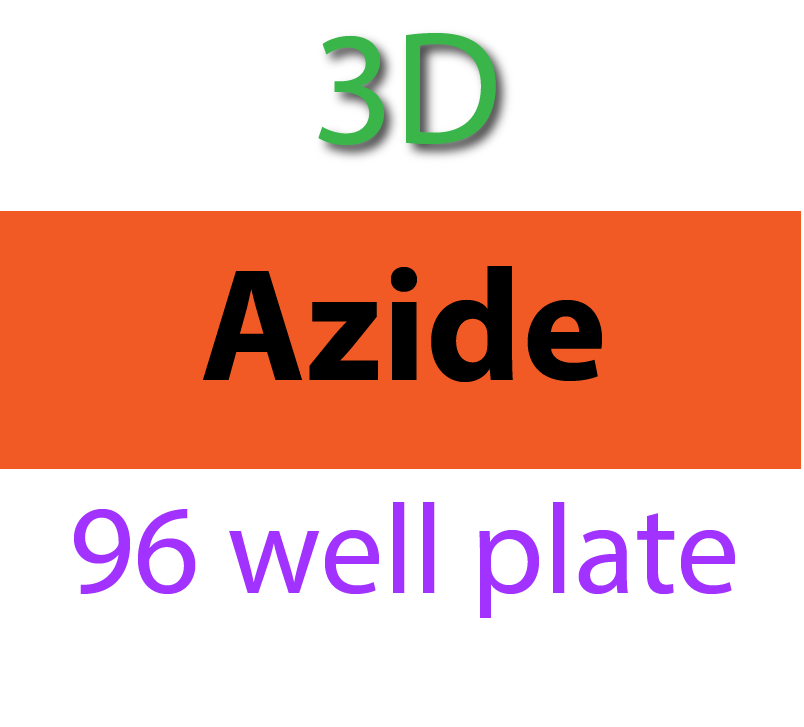 00-690-601 PolyAn 3D-Azide 96 well 12x8 strip plate - transparent - flat bottom