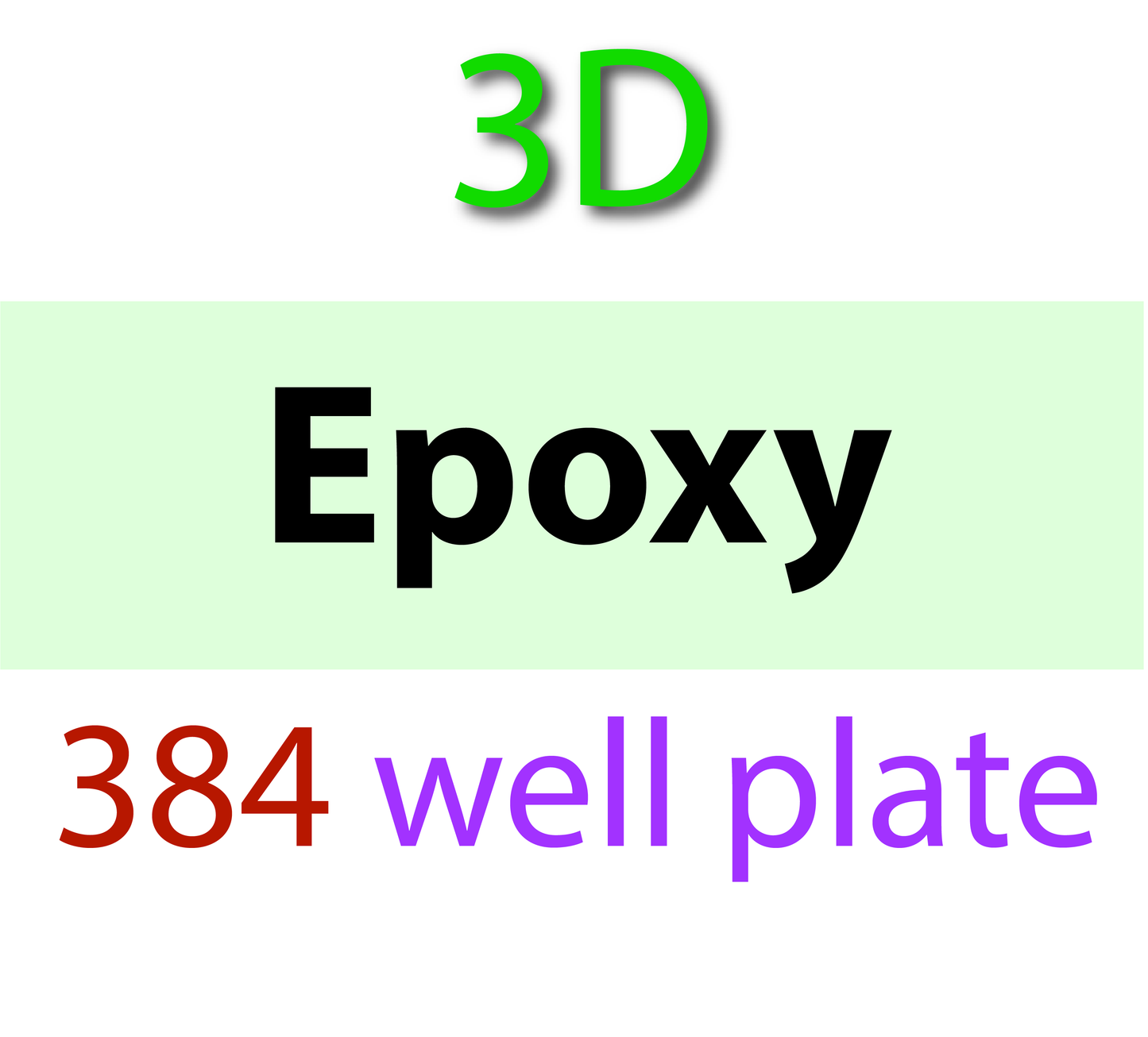 00-710-251 PolyAn 3D-Epoxy 384-well multipart plate - glass bottom - square wells