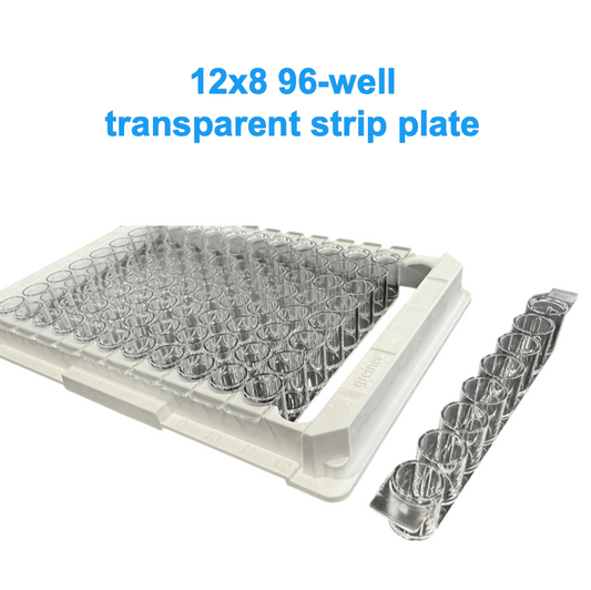 00-690-251 PolyAn 3D-Epoxy 96 well 12x8 strip plate - transparent - flat bottom