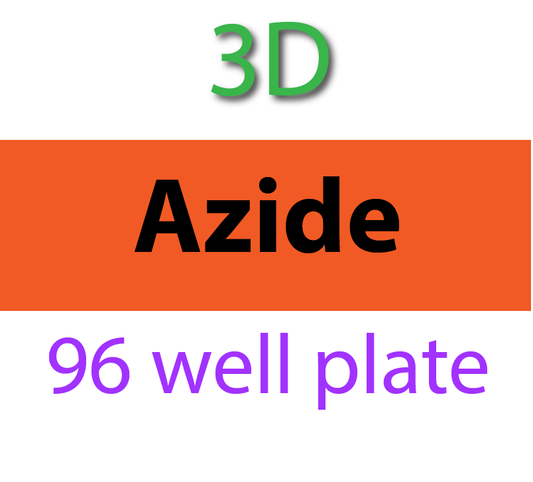 00-690-601 PolyAn 3D-Azide 96 well 12x8 strip plate - transparent - flat bottom