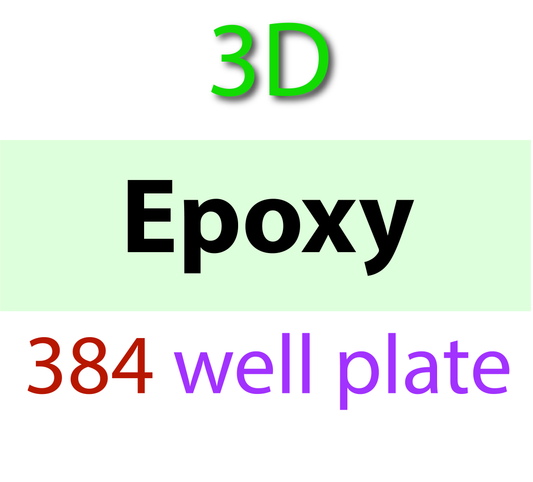 00-710-251 PolyAn 3D-Epoxy 384-well multipart plate - glass bottom - square wells
