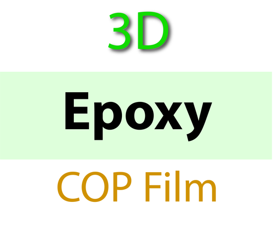 104-00-256 PolyAn 3D-Epoxy COP film - 25x75mm - 188µm thickness (5 sheets/box)